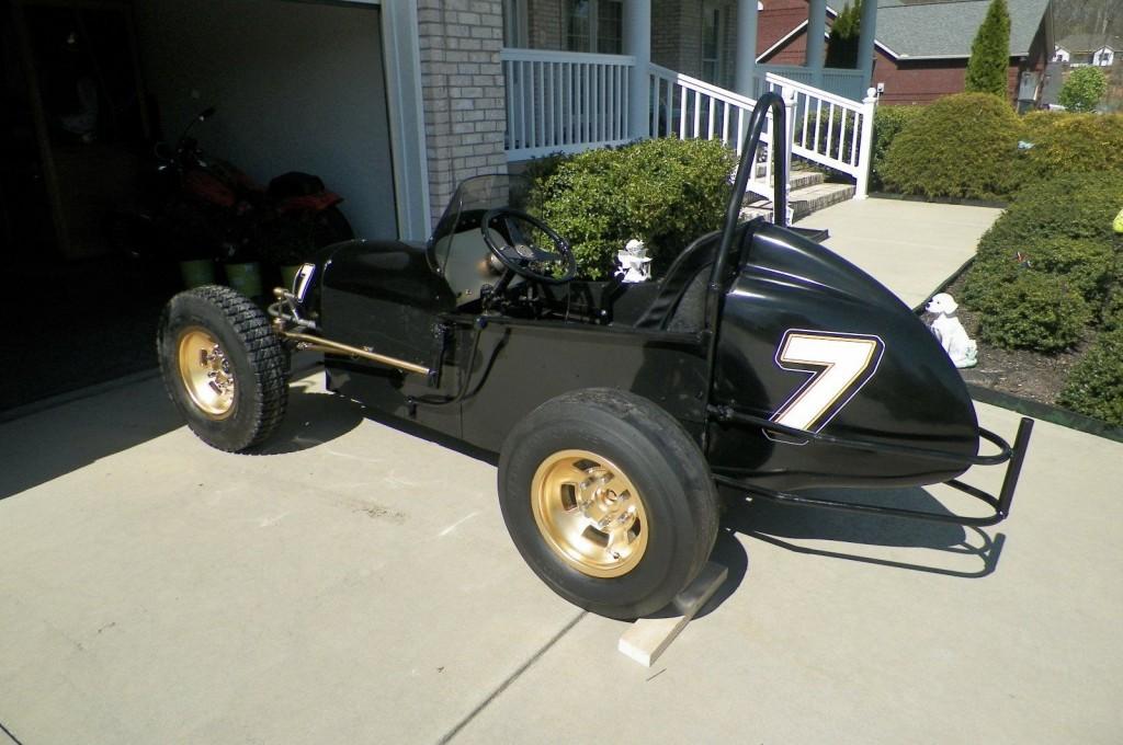 1960’s Style Midget Open Wheel Circle Track Vintage Race Sprint Car #7