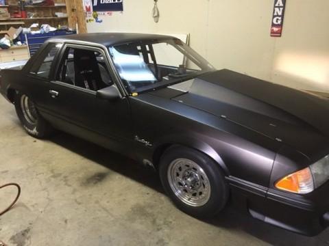 1989 Ford Mustang Notchback Drag Car Twin Turbo SBF 7.50 Cert. for sale
