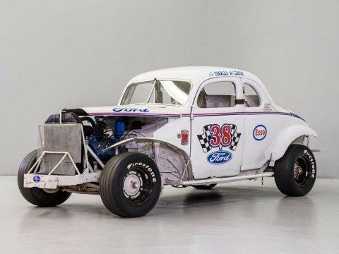 1938 Ford Coupe Race Car 0 White Coupe Flathead V8 3-Spd Manual for sale